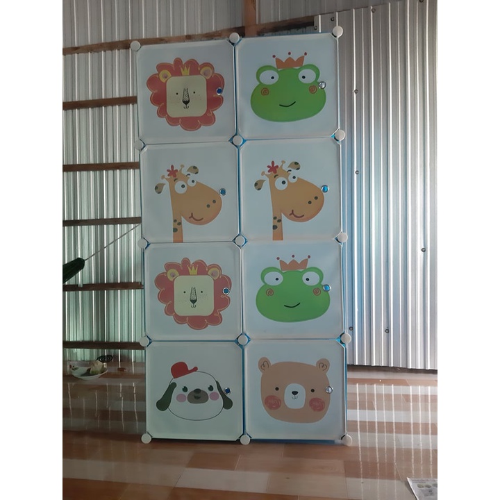 {FLASH SALE} TỦ NHỰA LẮP RÁP ĐA NĂNG 6 Ô ĐỂ ĐỒ THÔNG MINH SÂU 47cm. Tặng 1 treo quần áo.