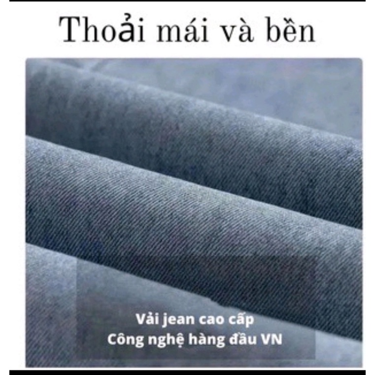 Quần Jean baggy nam cắt gấu màu xanh J12