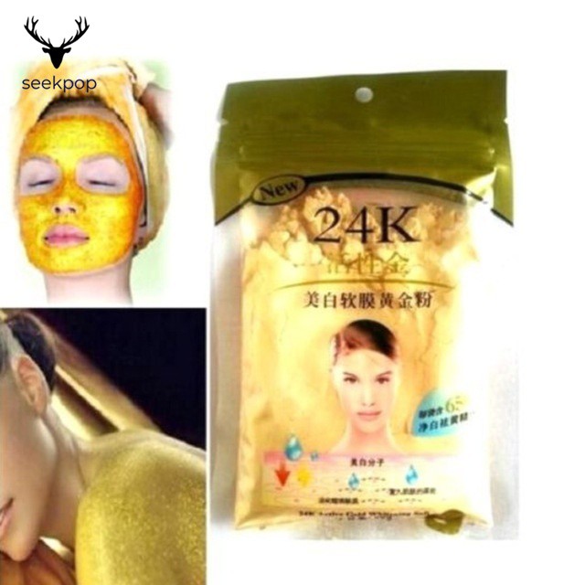 (hàng Mới Về) Bột Vàng 24k 100% Nguyên Chất Chống Lão Hóa Da Mặt