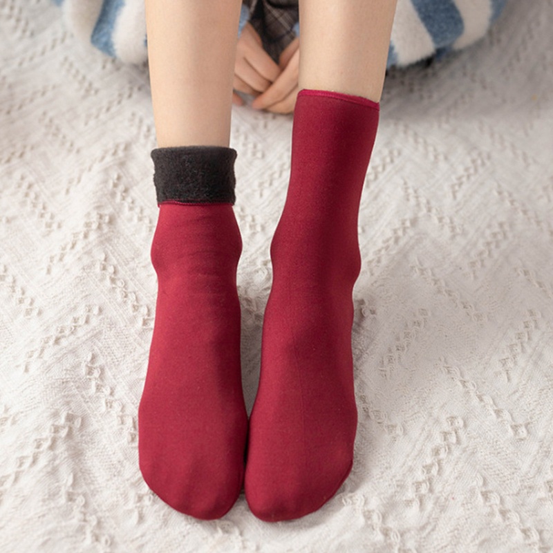 XIXI Tất Nhung Dày Giữ Ấm Mùa Đông Cho Nữ