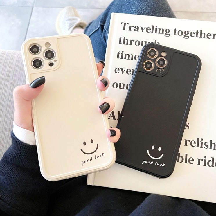 Ốp lưng iphone Lucky Face cạnh vuông 6/6plus/6s/6splus/7/7plus/8/8plus/x/xr/xs/11/12/13/pro/max/plus/promax | BigBuy360 - bigbuy360.vn