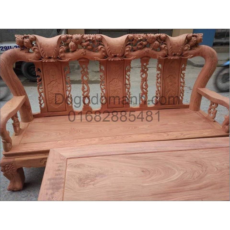 Bộ bàn ghế minh quốc đào gỗ hương đá