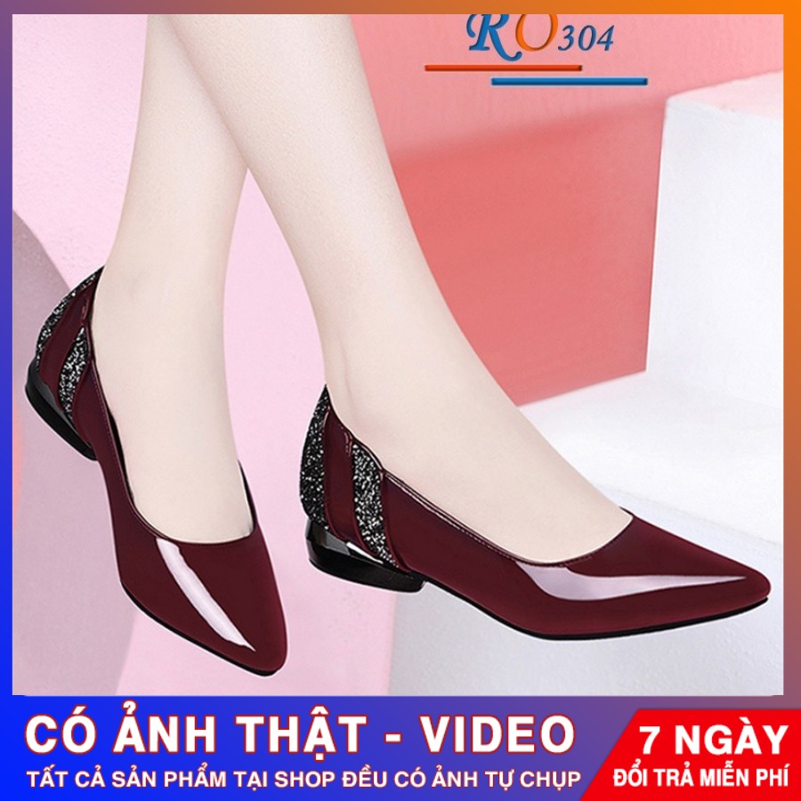 Giày búp bê da bóng ROSATA RO304 - HÀNG VIỆT NAM - BKSTORE