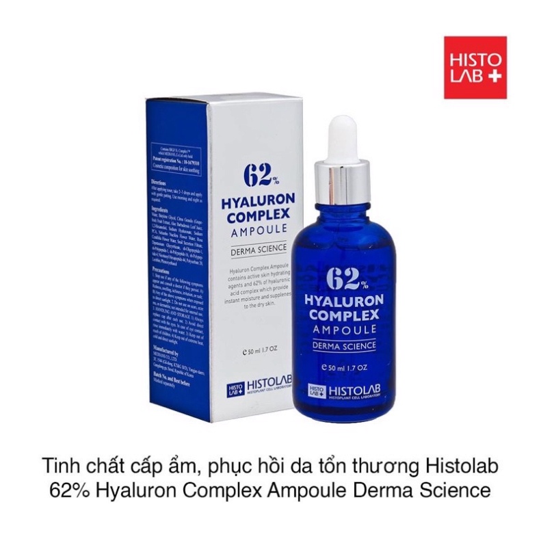 Tinh Chất Cấp Ẩm 62% Hyaluron Complex Ampoule 50ML- Dr. Dương Hà