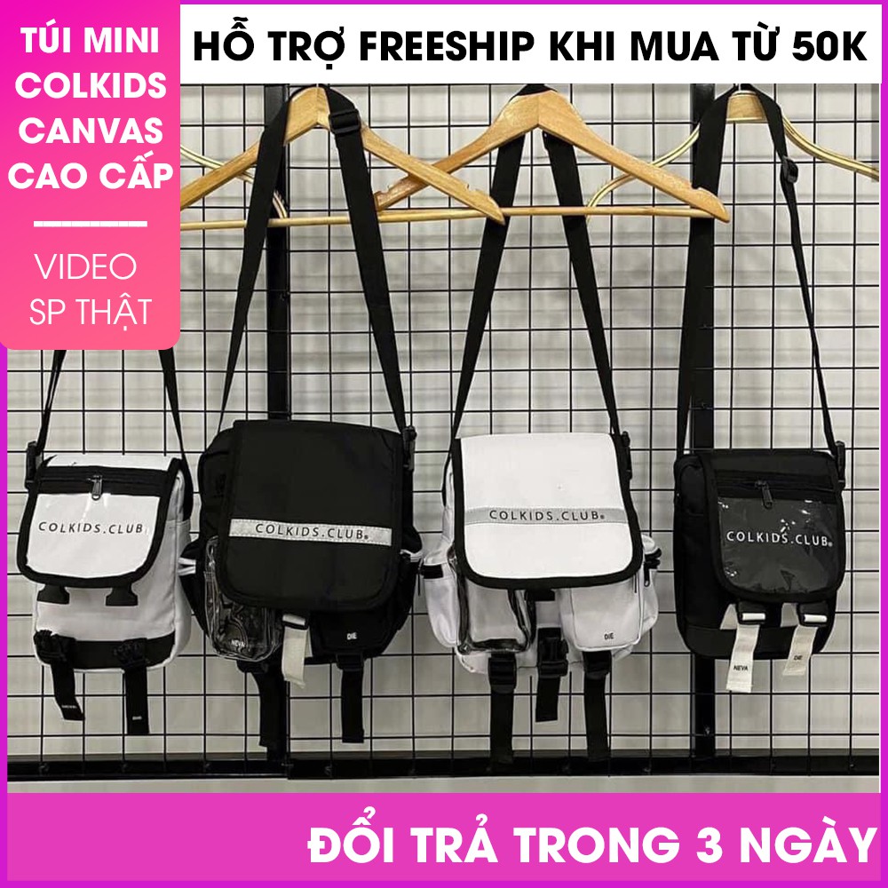 TÚI ĐEO CHÉO VẢI CANVAS CooKI UNISEX- TÚI ĐEO CHÉO CHO NAM TÚI ĐEO CHÉO CHO NỮ THỜI TRANG HÀN QUỐC