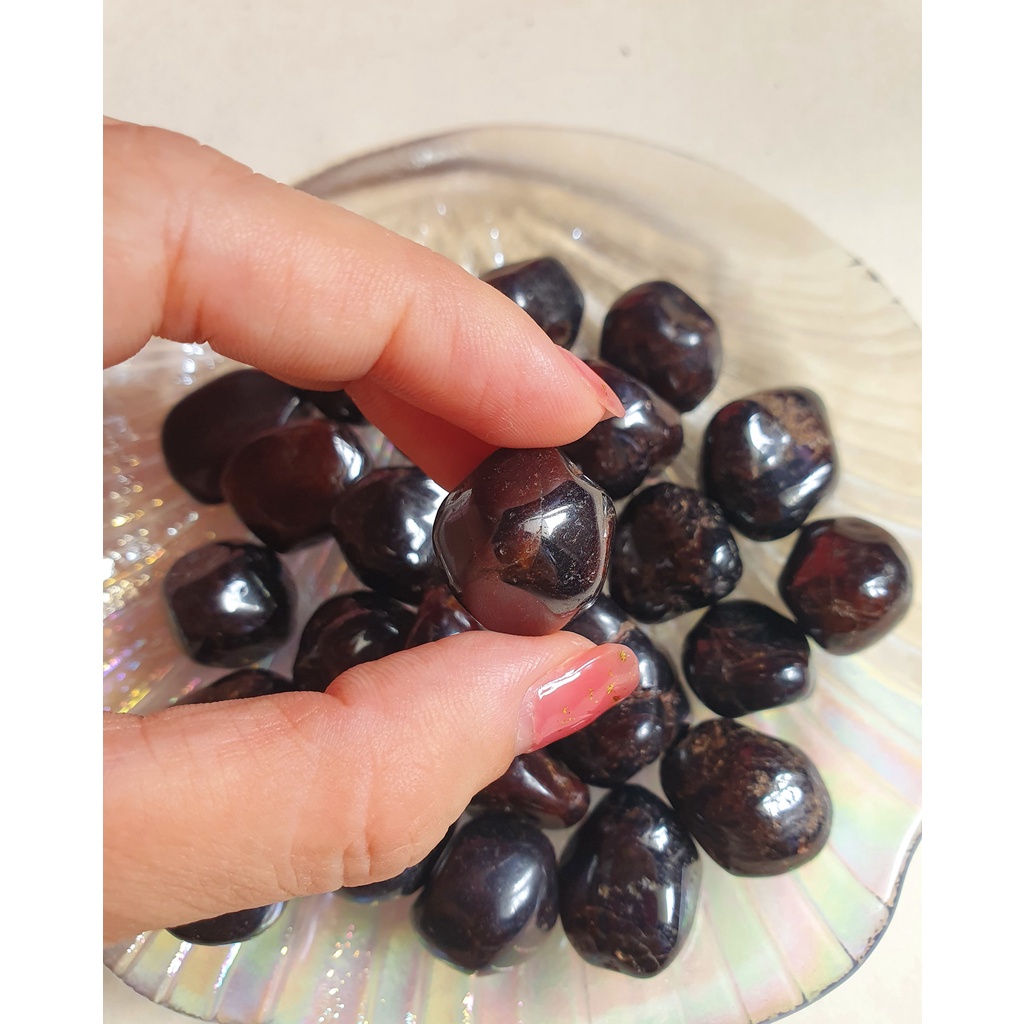 Đá garnet cuội tumbled