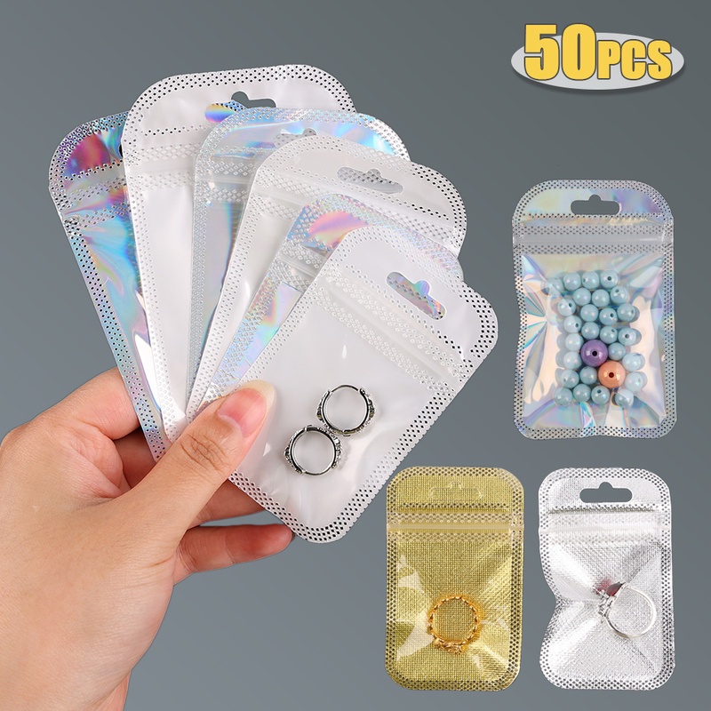 Set 50 Túi Nhựa Trong Suốt Đựng Trang Sức