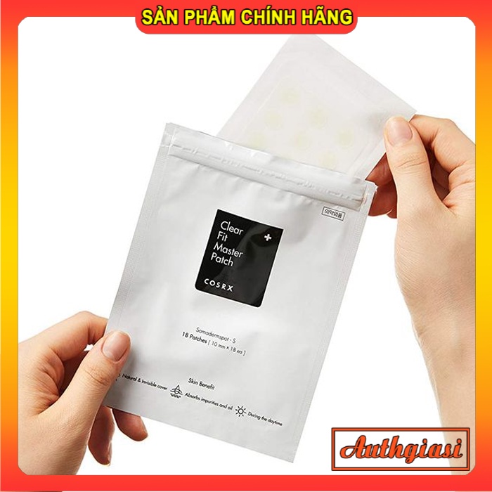 Miếng dán sạch mụn COSRX CLEAR FIT MASTER PATCH màu đen miếng dán tàn hình 18 miếng
