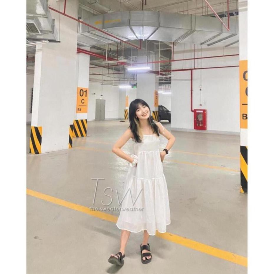 Váy Nữ , Đầm Maxi Hai Dây Chât Đũi Tơ Hai Lớp Siêu Xinh | BigBuy360 - bigbuy360.vn