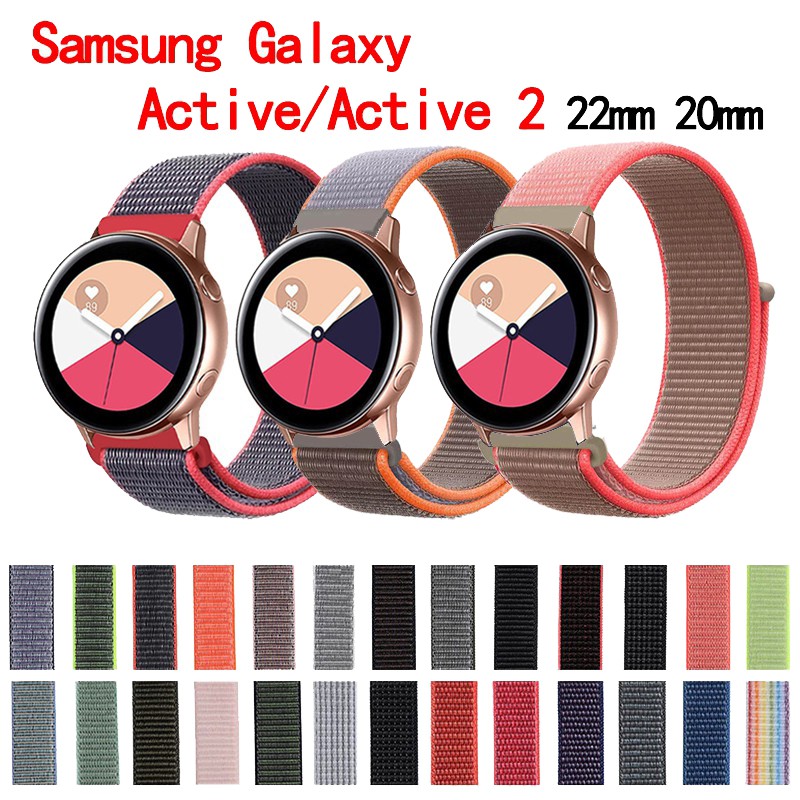 Dây Đeo Nylon Cho Đồng Hồ Thông Minh Samsung Galaxy Watch Active 2/active 22mm 20mm