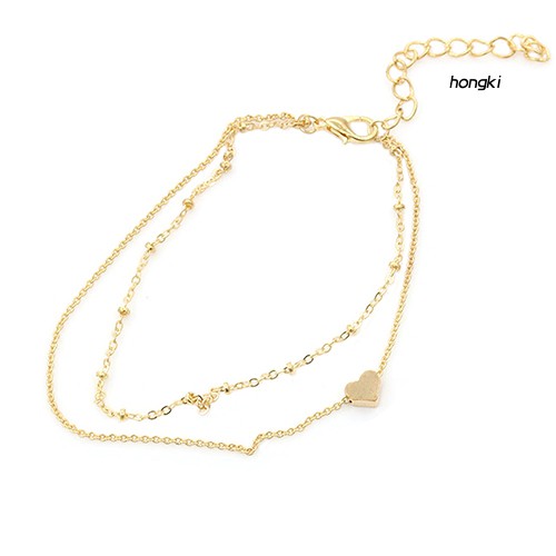 Lắc Chân Hợp Kim Hình Trái Tim Xinh Xắn Cho Nữ