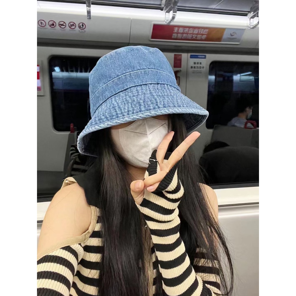 Mũ Bucket Cao Bồi Phong Cách Hàn Quốc Cho Nam Nữ