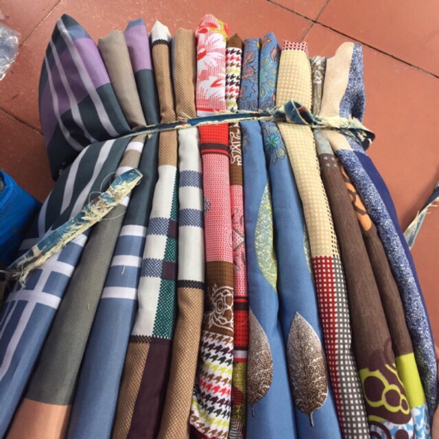 Vỏ bọc đệm 3 tấm chất liệu cotton chắc chắn, bền màu, nhiều kích cỡ