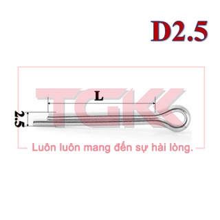 Chốt chẻ mạ d2.5