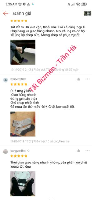 Tất Bizmen Cotton Đanh Mịn, Không Xù, Chống Thối, Ôm Chân