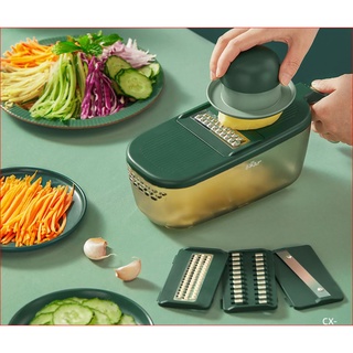 Bộ dao cắt gọt, nạo bào sợi, rau củ quả đa năng gồm 4 lưỡi dao giúp dễ dàng làm các món salat chính hãng Bear.