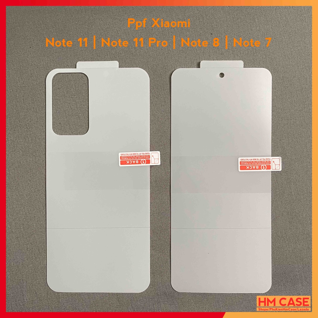 Miến Dán PPF Xiaomi Note 11 / 11S / 11 Pro / Note 8 / Note 8 Pro / Note 7, Chống Trầy Xước 3 lớp