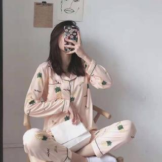 Long sleeve silk satin set high quality standard size