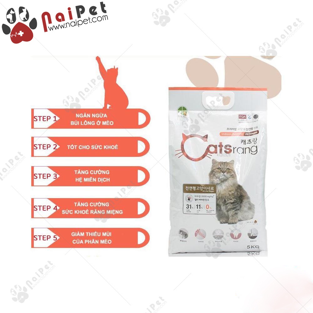 Thức Ăn Hạt Dành Cho Mèo Ở Mọi Lứa Tuổi Catsrang 1kg