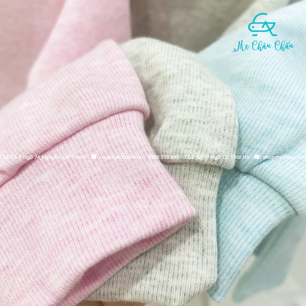 Bộ quần áo cài vai dài xẻ tà nỉ bé trai bé gái Masa