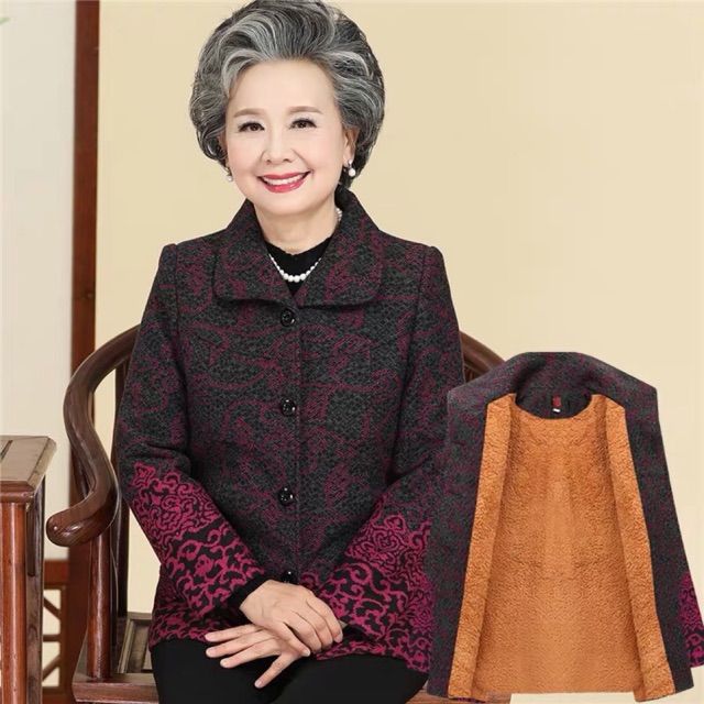 Áo khoác cực ấm cho bà 👵🏻