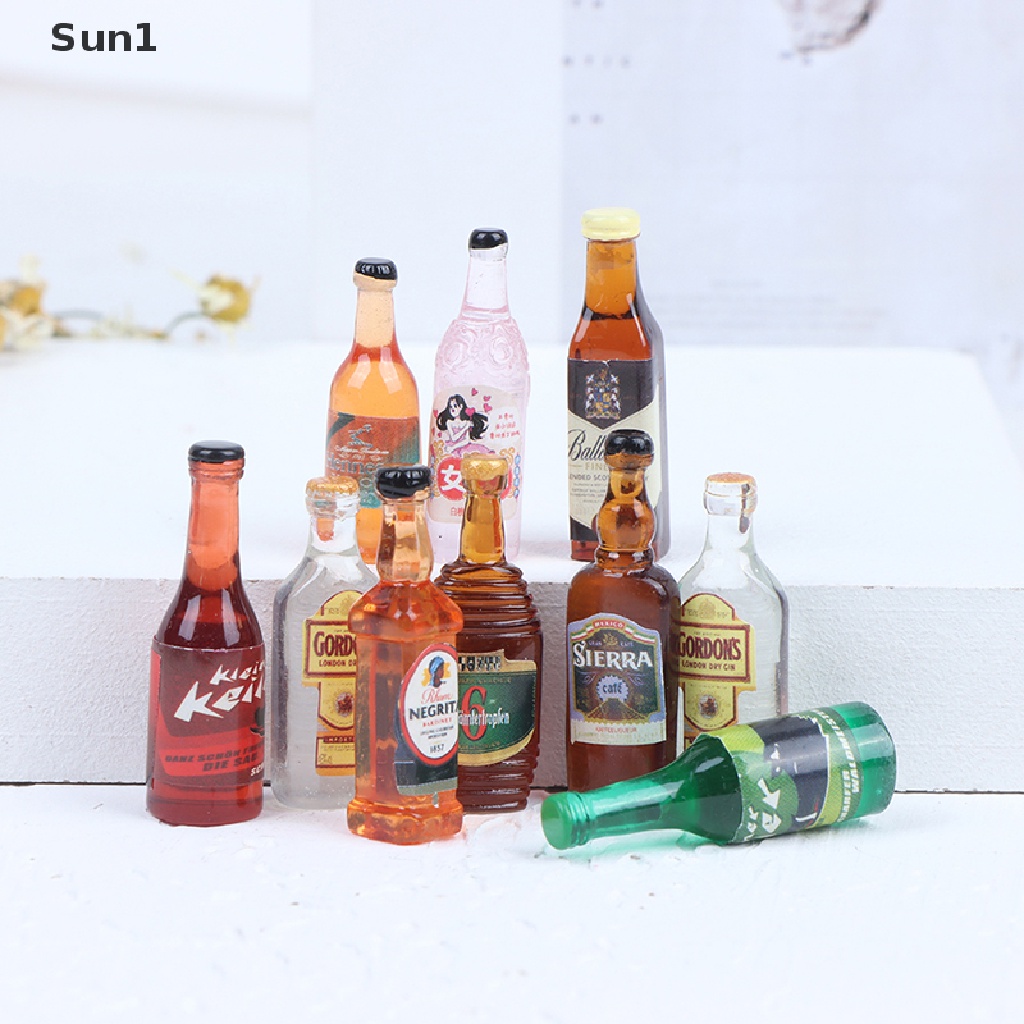 Bộ 10 Chai Rượu Tỉ Lệ 1: 12 Dành Cho Búp Bê