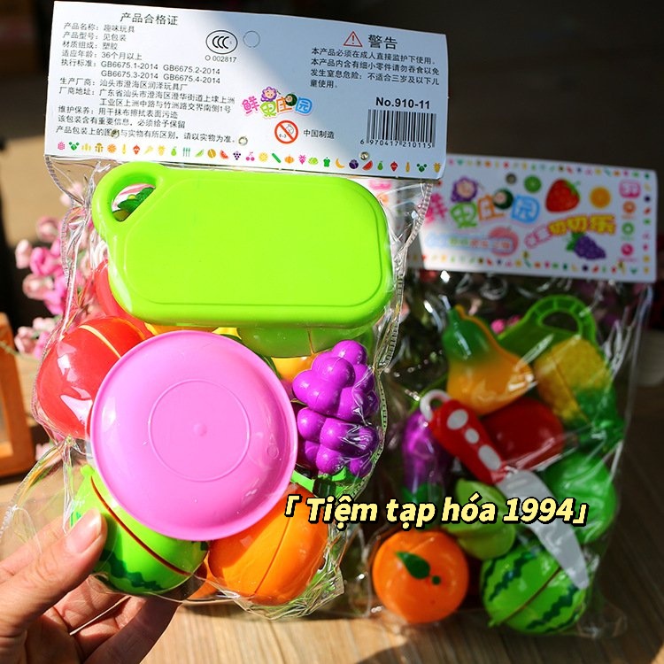 TÚI ĐỒ CHƠI CẮT TRÁI CÂY - RAU CỦ QUẢ CHO BÉ