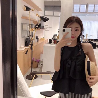 Set bộ áo yếm + quần kẻ