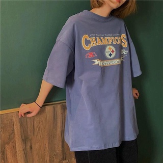Áo phông tay lỡ Unisex Champions form rộng, áo thun, áo, áo unisex, t-shirt