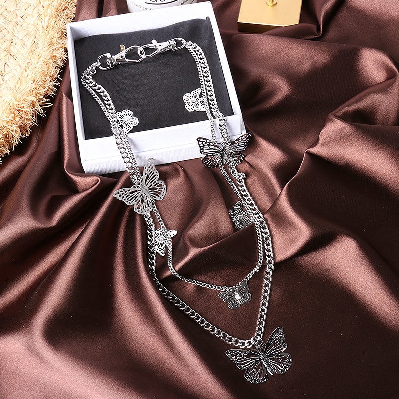 Dây Đeo Thắt Lưng Hai Lớp Mặt Hình Bướm Phong Cách 22291 Thời Trang Cho Nam Và Nữ