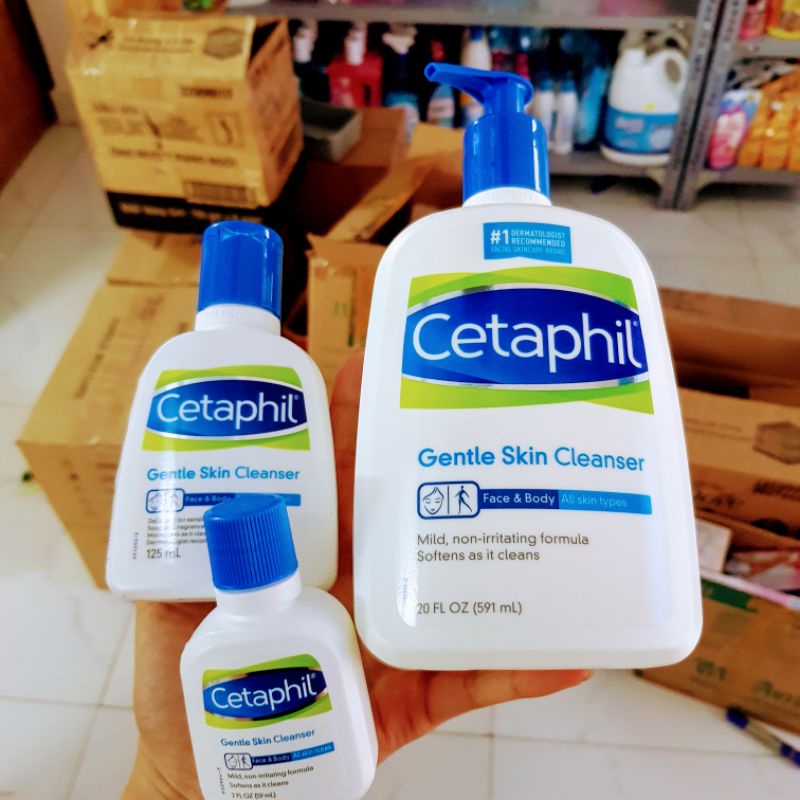 Sữa rửa mặt dành cho da khô da nhạy cảm Cetaphil chai 59ml  125ml