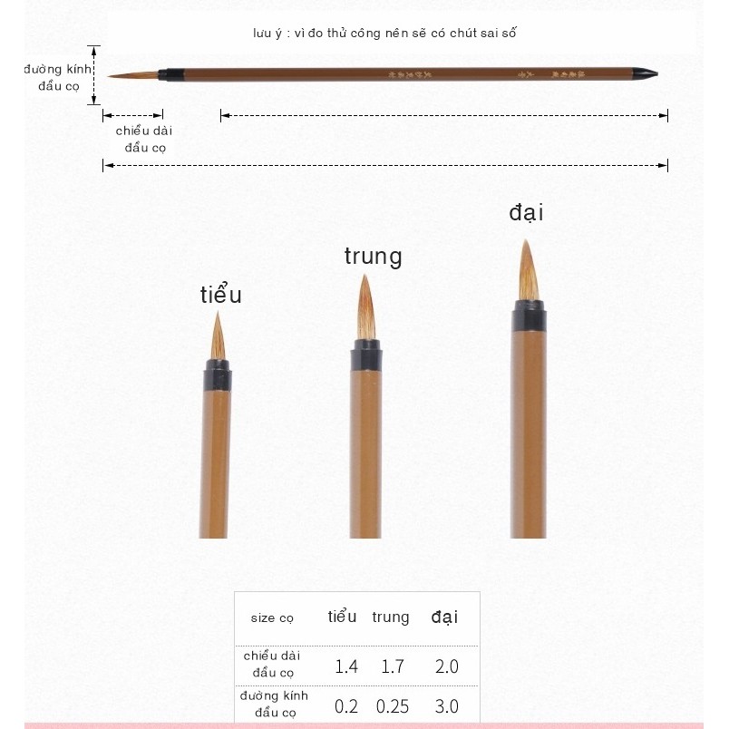 Cọ tỉa lông sói Ishake ( Ai sha ke)