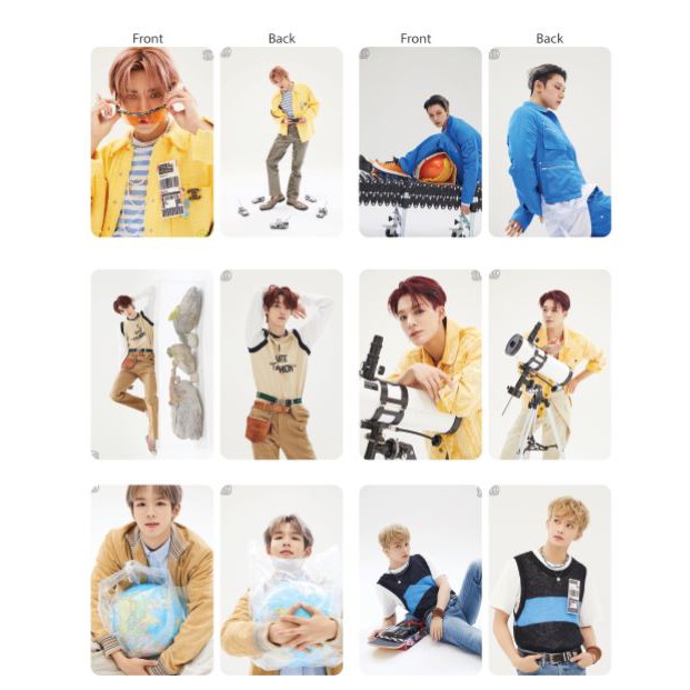 Set 24 thẻ card nhựa NCT RESONANCE Pt.2 Departure Ver in 2 mặt bo góc