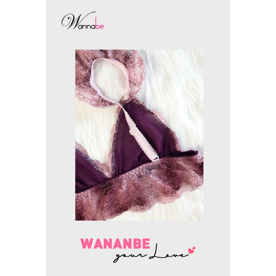 Áo ngực Wannabe ANR08 bralette ren dây vai cánh tiên nữ tính điệu đà