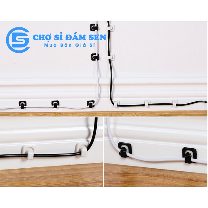 Nẹp cố định dây điện 18 nút, nẹp dây sạc điện thoại dây tai nghe chống rối dây  G390-NepDD18N