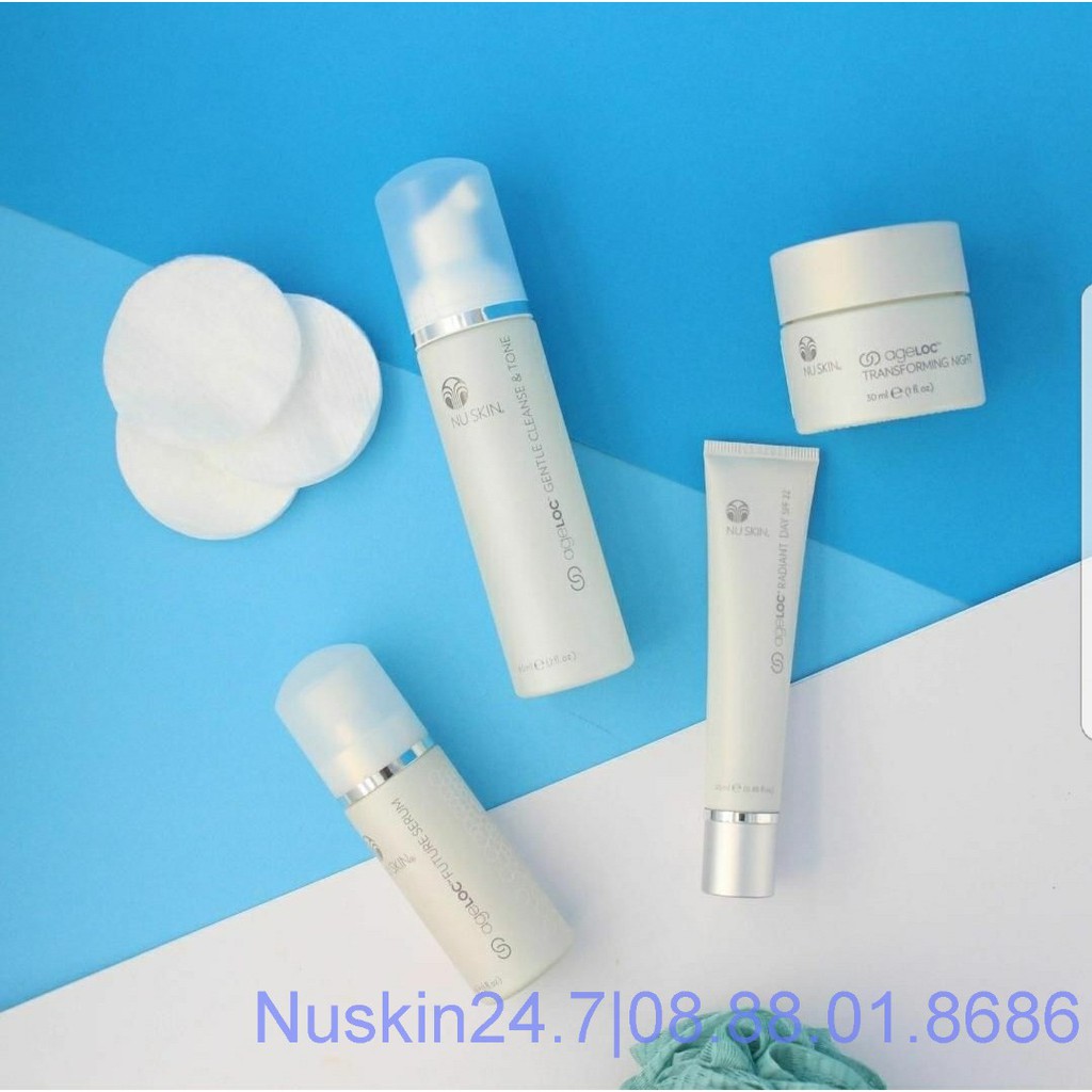 Kem dưỡng da ban ngày ageLOC Radiant Day SPF 22 và Kem đêm Transforming Night