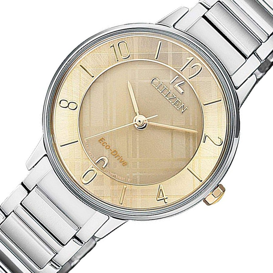 Đồng Hồ Nữ Citizen Dây Thép Không Gỉ EM0526-88X - Mặt Vàng