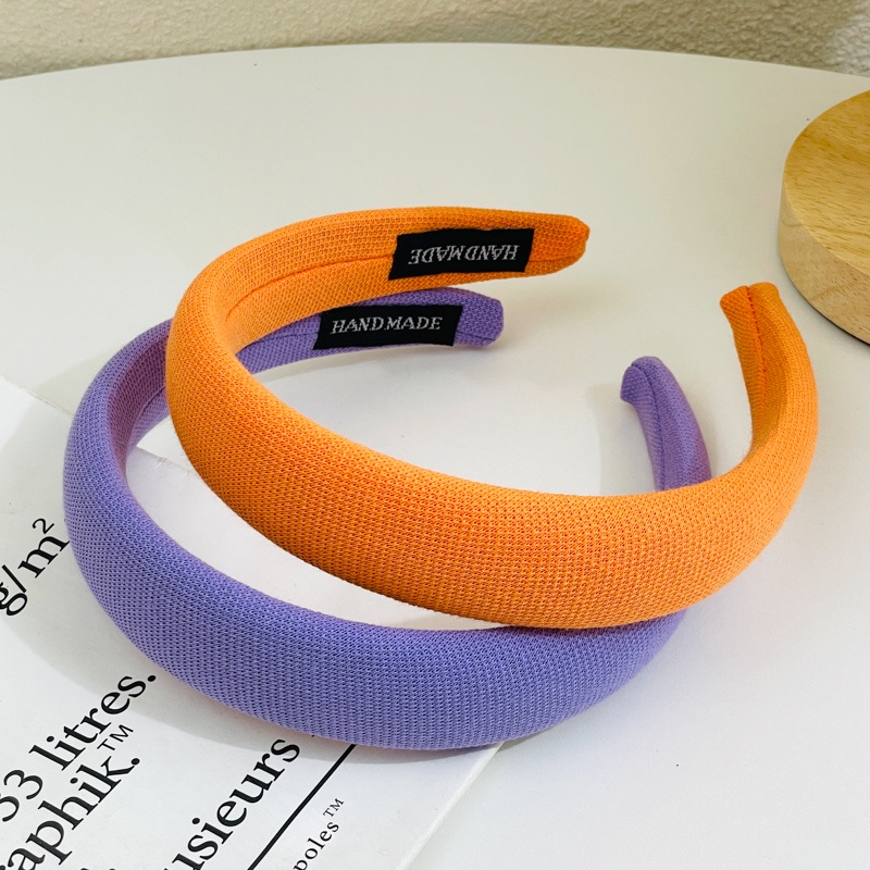 Băng Đô Cài Tóc Bản Rộng Màu Sắc Tươi Sáng Phong Cách Hàn Quốc Thời Trang