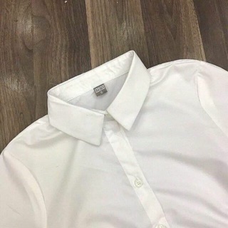 Áo sơ mi trắng công sở uni dài tay