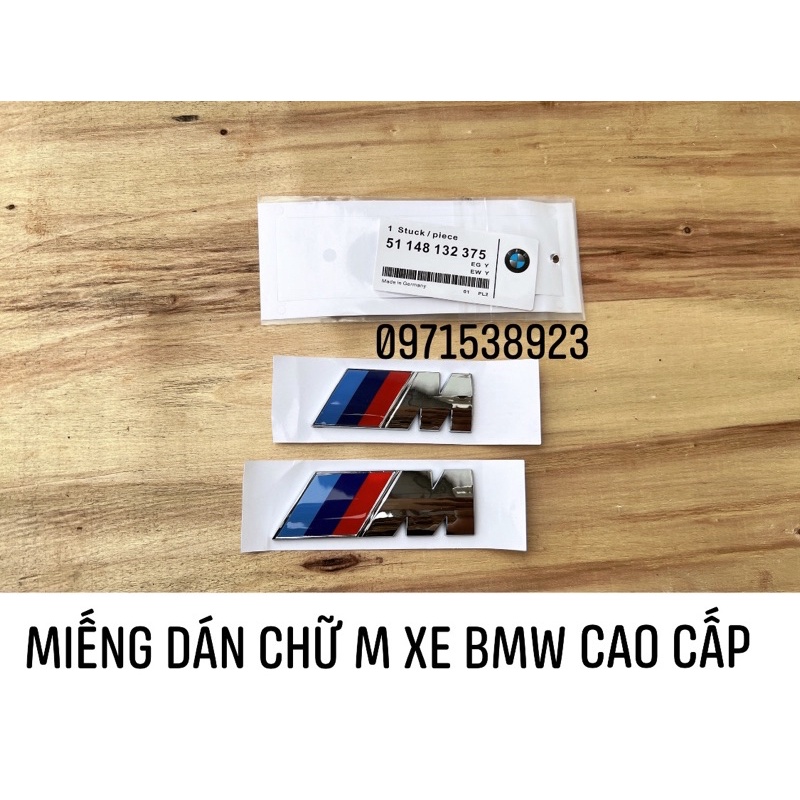 LOGO TEM DÁN CHỮ M DÁN XE BMW HÀNG CAO CẤP CÓ TEM HÃNG