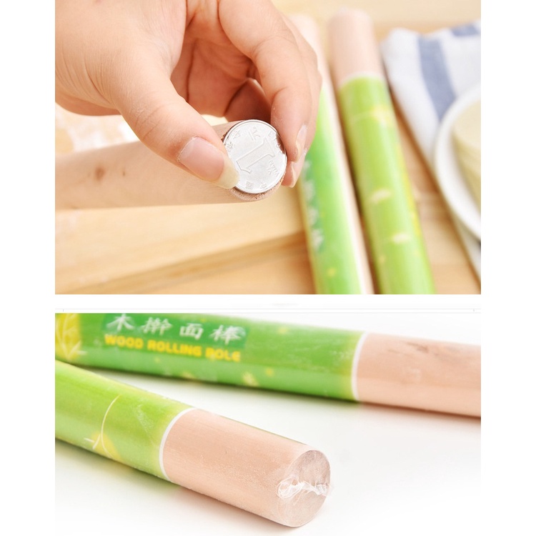 Cây lăn bột làm bánh bằng gỗ