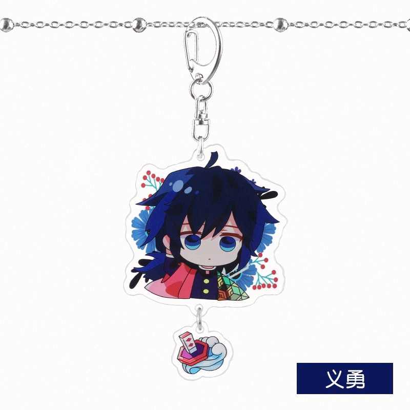 COSER KING Demon Slayer Nhân vật hoạt hình Anime Keychain Nezuko Tomioka Yoshiyoshi Tanjiro Butterfly Ninja Chanahu Collection