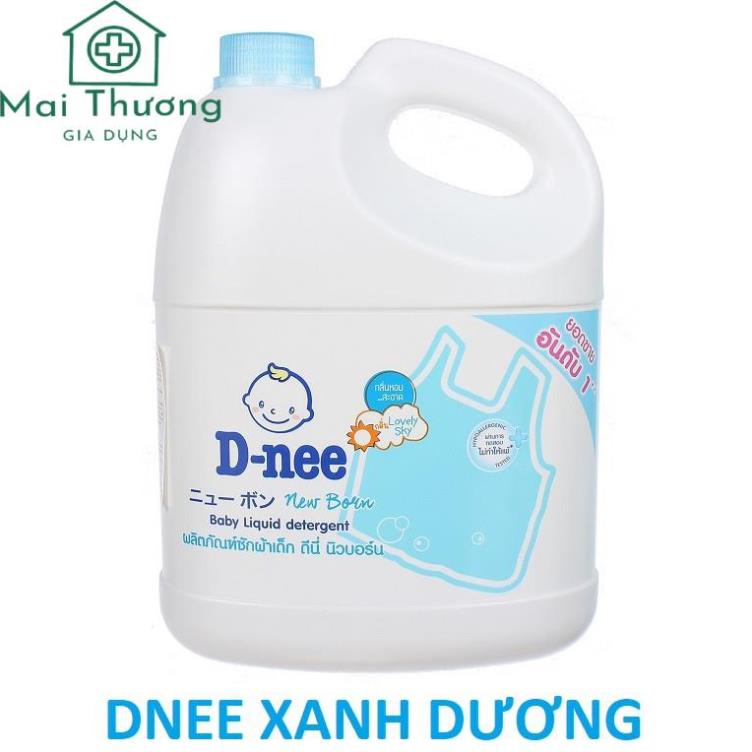 Nước Giặt Dnee Thái Lan Team Đại Thịnh 3000ml Và 1 Túi Rữa Bình Sữa 600ml