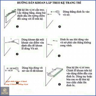 Kệ sách gỗ treo tường