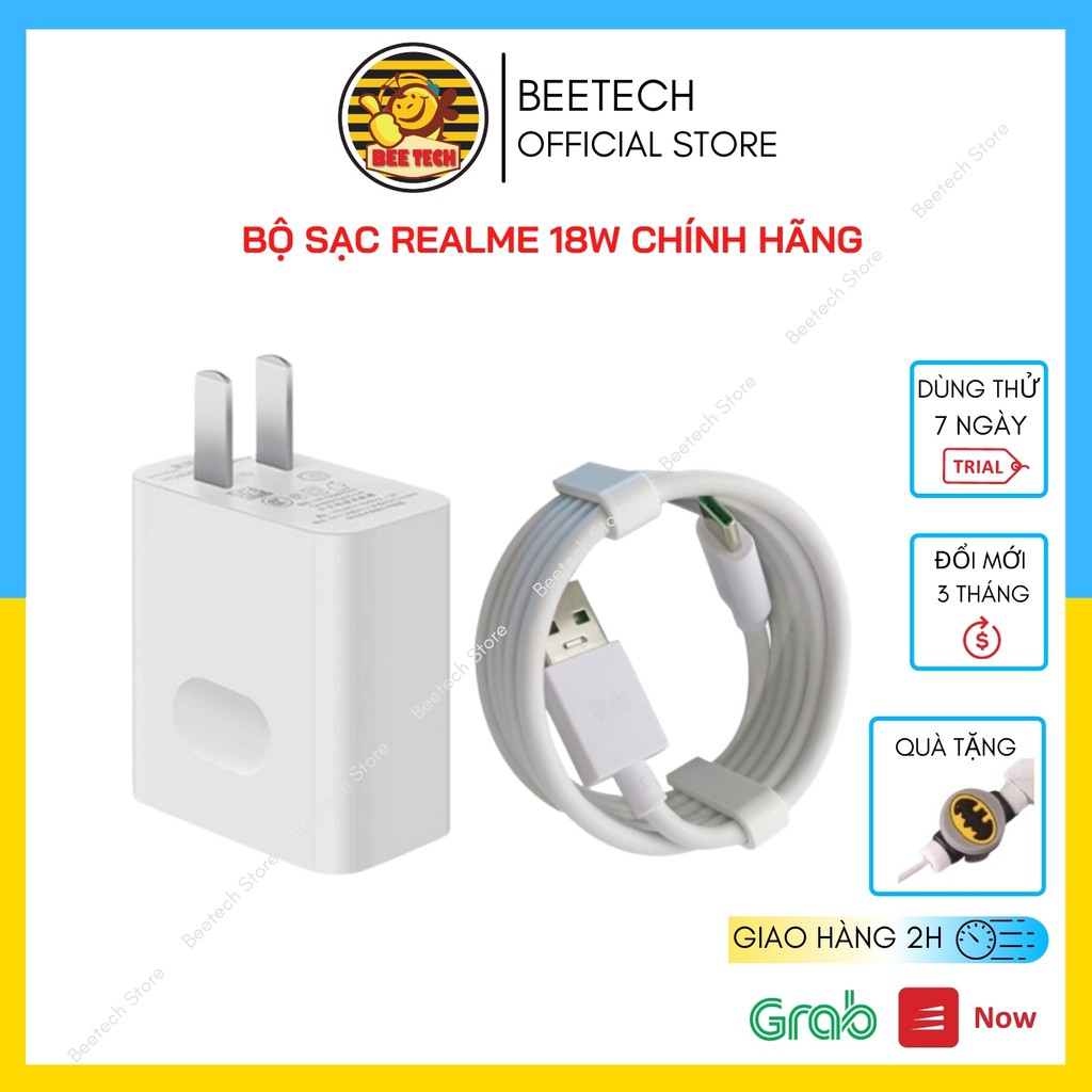 Sạc Realme 18w, Bộ sạc nhanh chính hãng cho điện thoại - Beetech