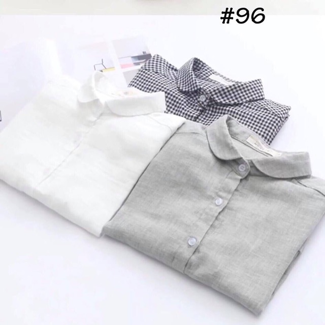 🌟 Áo sơ mi linen form suông cổ sen nữ tính MÃ: AOSMCOSEN2002