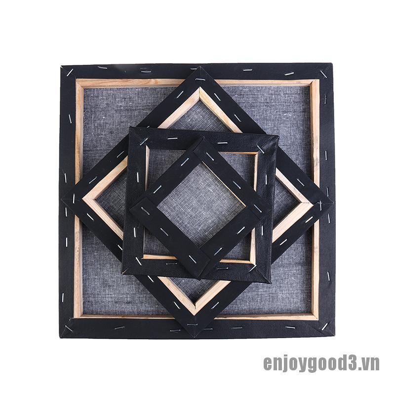 Khung gỗ vải canvas hình vuông màu đen để vẽ tranh sơn dầu