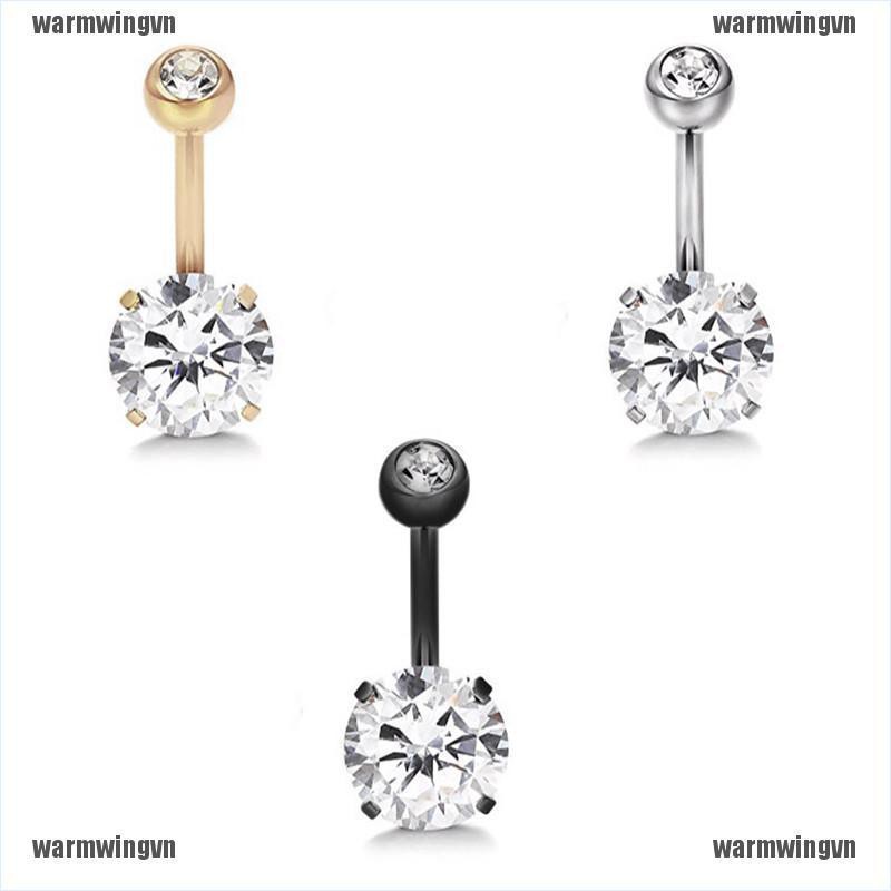 Khuyên RốN ĐíNh Đá BằNg ThéP Y Tế