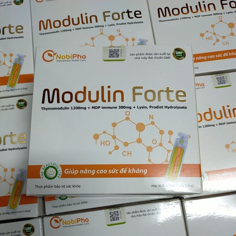 COM BO 2HỘP HỖ TRỢ MIỄN DỊCH, TĂNG SỨC ĐỀ KHÁNG CHO TRẺ SAU ỐM _Modulin Forte.