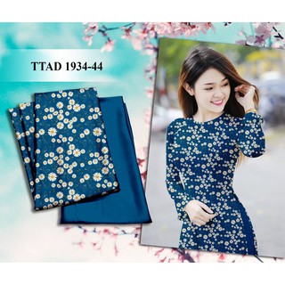 VẢI ÁO DÀI HOA CÚC NHÍ